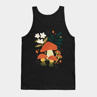 Retro Mushrooms Tank Top